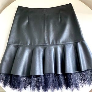 Zara Faux Leather Skirt